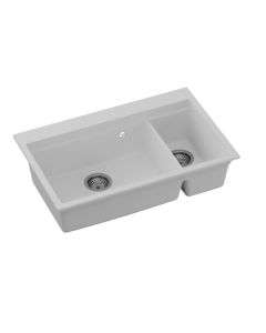 SANDONNA Granitna sudopera 76x48cm Magdalena, bela - 2506-1-1-1-1