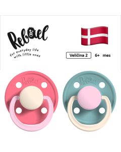 REBAEL cucle za bebe, 6+ mes, 2 kom, Salmon i Morska pena, RBL25122321