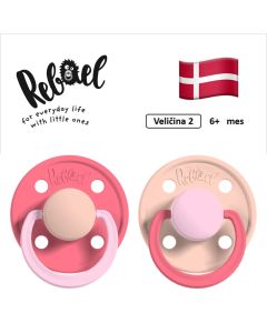 REBAEL cucle za bebe, 6+ mes, 2 kom, Salmon i Blush, RBL25142451