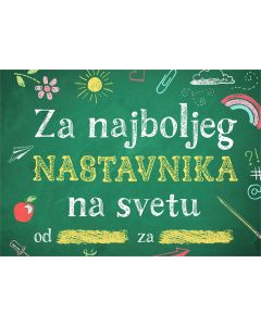 Popuni i pokloni: Za najboljeg nastavnika na svetu - 25179-1