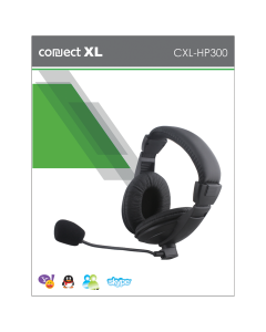 Connect XL Slušalice+mikrofon, set, konekcija Jack 3.5mm,kožni jastučić - CXL-HP300