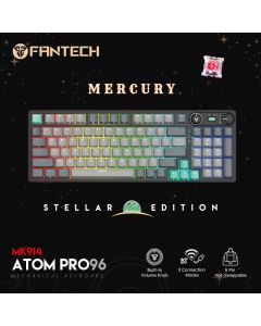 Tastatura Mehanicka Gaming Fantech MK914 RGB Atom PRO96 Wireless Mercury (red switch) - 218371