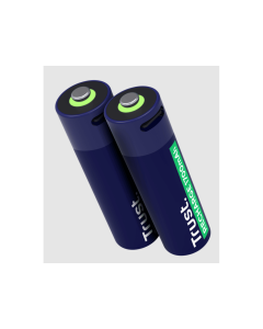 TRUST Punjive baterija USB-C 2P - AA, (2 kom), crna - 25584