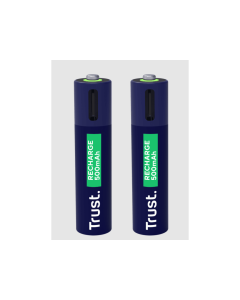 TRUST Punjive baterija USB-C 2P - AAA, (2 kom), crna - 25585