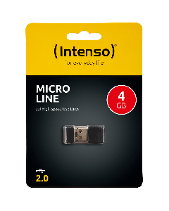 (Intenso) USB Flash drive 4GB Hi-Speed USB 2.0, Micro Line - ML4