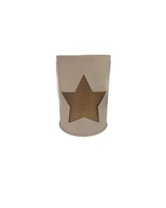 Novogodišnja dekoracija Zvezda 8x11cm, krem