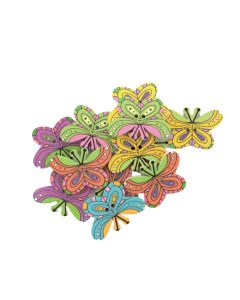 OCTOPUS Dekorativni leptiri od drveta 27x20mm 12kom unl-0876 - 26265