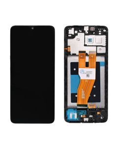 LCD za Samsung A055/Galaxy A05 (GH81-24189A) + touch screen + frame Black FULL ORG-SP