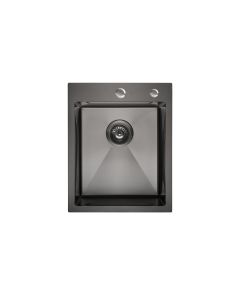 SANDONNA Inox sudopera sa dozerom i korpicom 40x50cm HD4050R, crna - 2704-1-1