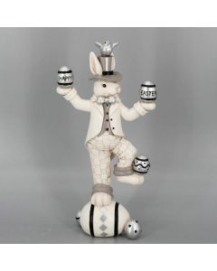 ENA Zeka na jajetu belo/crni 16x8x31cm - 27302
