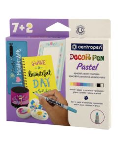 CENTROPEN Flomasteri Decor pastel 9 komada 2738/09 - 100003386