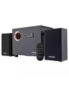 MICROLAB M105R Aktivni drveni zvucnici 2.1 10W RMS(5W, 2x2.5W) SD, USB,FM, daljinski, 3.5mm