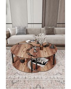 HANAH HOME Set klub stolova 3/1 Yin Yang 3 70, braon