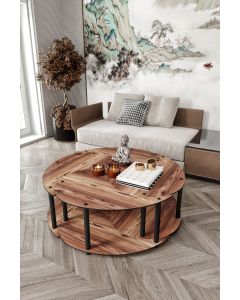HANAH HOME Set klub stolova Yi Yang4L 70, braon