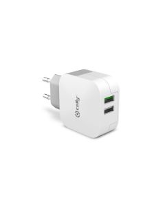 CELLY Turbo kućni punjač sa dva USB ulaza, bela - TC2USBTURBO