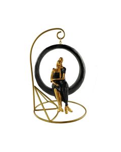 ENA Dekorativna figura par u krugu polirezin 12x18cm 24EN0591 - 28692