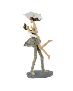 ENA Dekorativna figura par sa kišobranom polirezin 16x35cm 24EN0592 - 28693