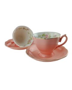 ENA Set šolja sa tacnom 2/1 roze 220ml 24EN0639 - 28736