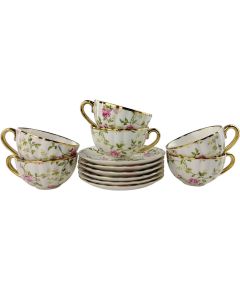 ENA Set šolja 6/1 250ml porcelan cvetne 24EN0646 - 28743