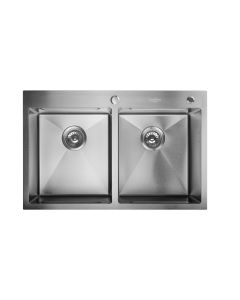 SANDONNA Dupla inox sudopera sa dozerom i oceđivačem 78x50cm HD7850DR, hrom - 2893