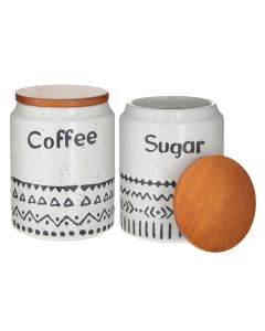 ENA Set porcelanskih tegli 2/1 Coffee and Sugar 11x14cm - 29112-1