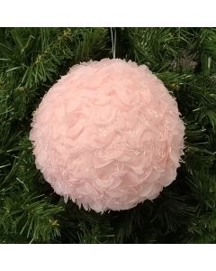 ENA Novogodišnja kugla 15cm 24EN1893, roze