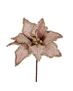 ENA Novogodišnji ukrasni cvet 26cm 24EN1921, lila