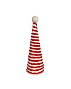 ENA Novogodišnji ukras kupa 38cm 24EN1929, crvena/bela