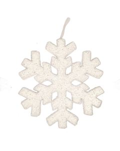 ENA Novogodišnji ukras Pahulja 32cm 24EN058, bela