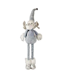 ENA Novogodišnja figura Irvas 68x28cm 24EN405, srebrna