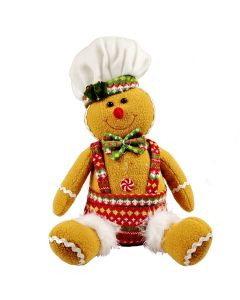 ENA Novogodišnja plišana figura Medenjak kuvar 30cm 24EN105