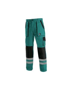 CANIS Radne pantalone do struka Luxy Bright, zelena/crna - 6705746