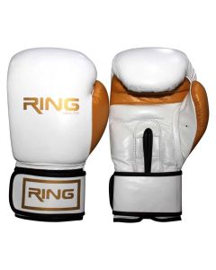 RING rukavice za boks 10 OZ kozne - RS 3211-10 white - 2968