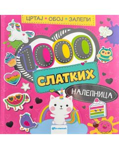 Crtaj, oboj, zalepi – 1.000 slatkih nalepnica - 29756
