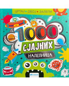 Crtaj, oboj, zalepi – 1.000 sjajnih nalepnica - 29757