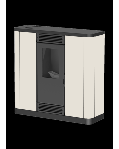 MARELI Kamin na pelet AURORA SLIM 10 air (10kW) krem