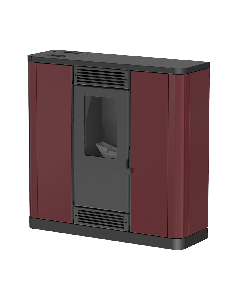 MARELI Kamin na pelet AURORA SLIM 10 air (10kW) bordo