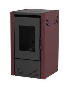 MARELI Kamin na pelet JADE 6 air (6kW) bordo