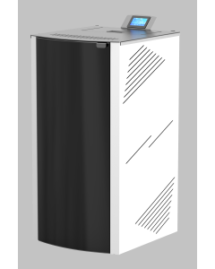 MARELI Kamin na pelet ONYX FULL GLASS 30 (4kW + 26kW) bela