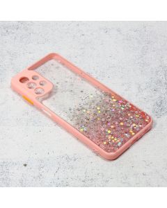 Maskica za Samsung A13 4G Frame Glitter roze - 99998