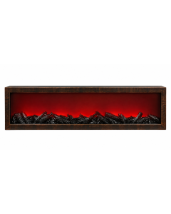 MKS Dekorativna lampa kamin - braon