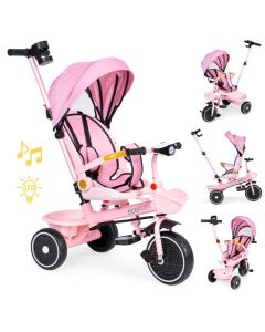 ECO TOYS Tricikl za decu 2u1, roze