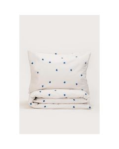 STEFAN Krevetski set štampa 140X200cm 1399 bež sa plavim srcem