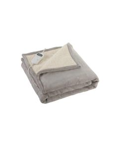 Električno fleece ćebe 180x130cm, siva