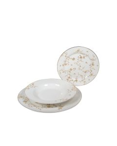 SIGMA Servis za ručavanje18/1 Grančice CL241137, bela/zlatna