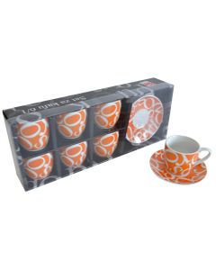 SIGMA Set za kafu 160 ml narandžasti 6/1 - 3009519