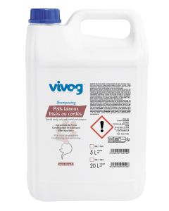 Vivog  šampon za KOVRDŽAVU I VUNASTU dlaku 5  litara