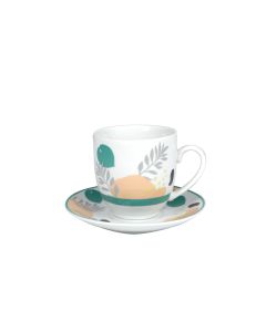 SIGMA Porcelanski set šoljica za kafu 160ml SHS-A-7960 6/1, zelena/bež - 3009610