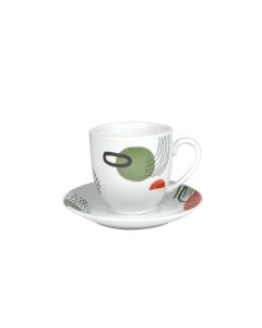 SIGMA Porcelanski set šoljica za kafu 160ml SHS-C-8004 6/1, zelena - 3009614