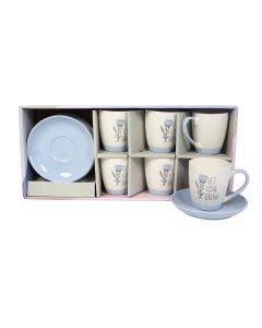 SIGMA Set porcelanskih šoljica za kafu 200ml 6/1 RXG-N240728A, plava - 3009764